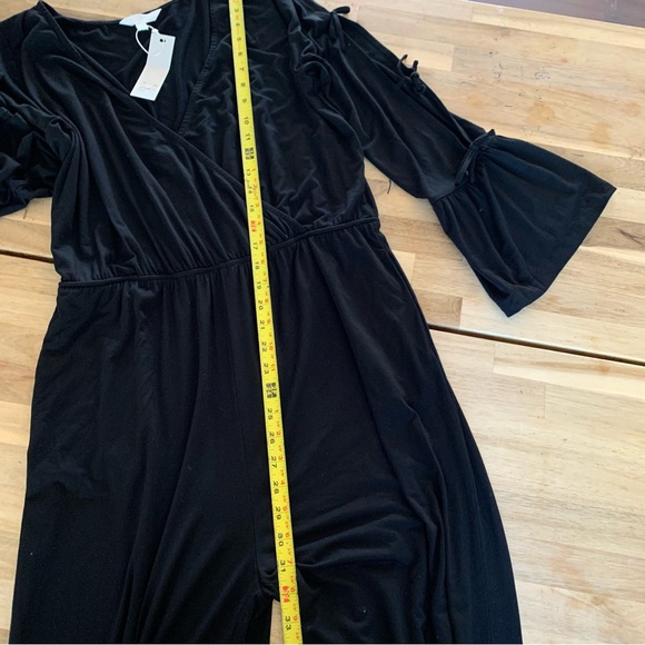 NWT BB Dakota Black Tie Sleeve Jumpsuit L - Picture 6 of 10
